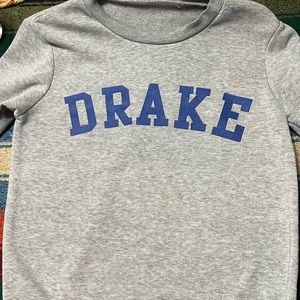 drake university crewneck sweatshirt